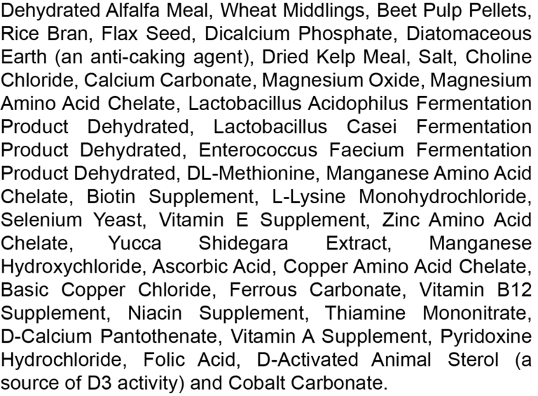 Total Equine LNSC Ingredients 04242018